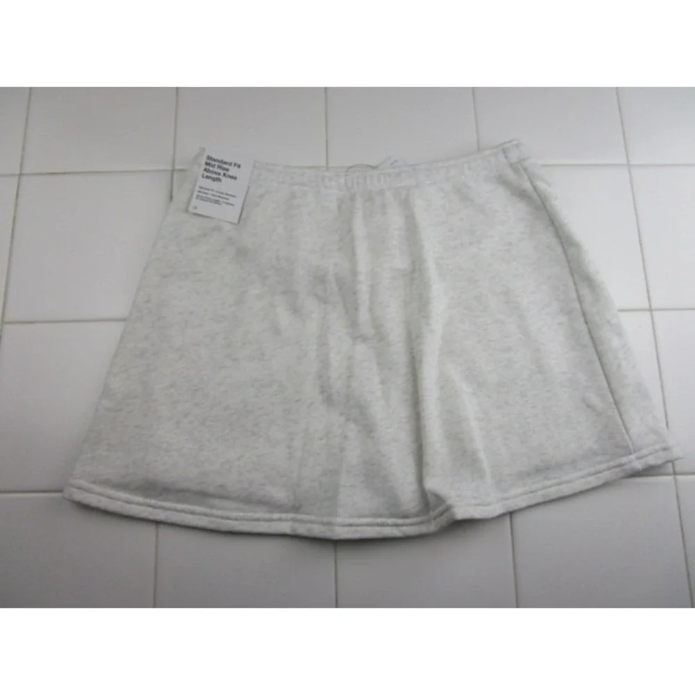 Nike Mid Rise Terry Mini Skort Light Gray Tennis Women's XS HJ1274-051
